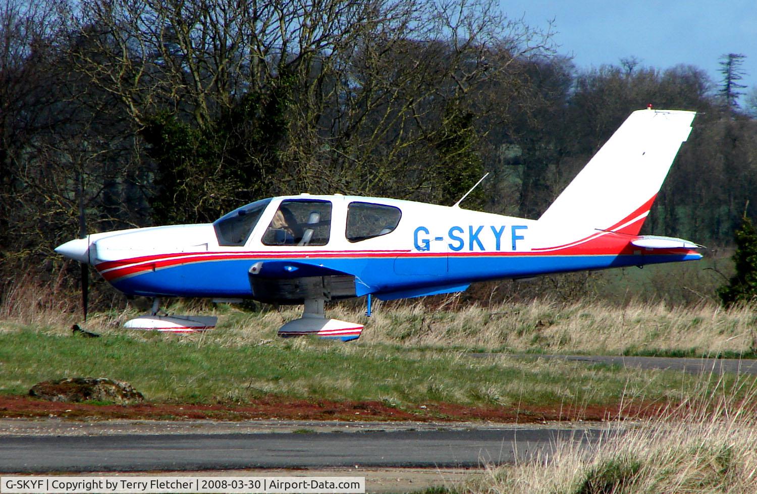 G-SKYF, 1993 Socata TB-10 Tobago C/N 1589, One aircraft at the friendly Enstone Airfield in Oxfordshire
