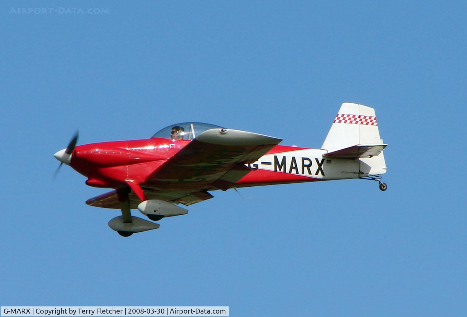 G-MARX, 1996 Vans RV-4 C/N 2394-1211, One aircraft at the friendly Enstone Airfield in Oxfordshire