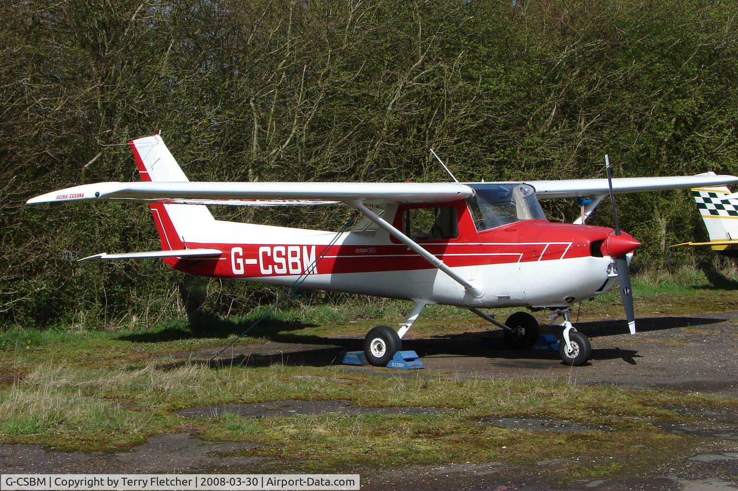 G-CSBM, 1977 Reims Cessna F150M C/N 1359, Based aircraft at the quaintly named Hinton-in-the-Hedges airfield