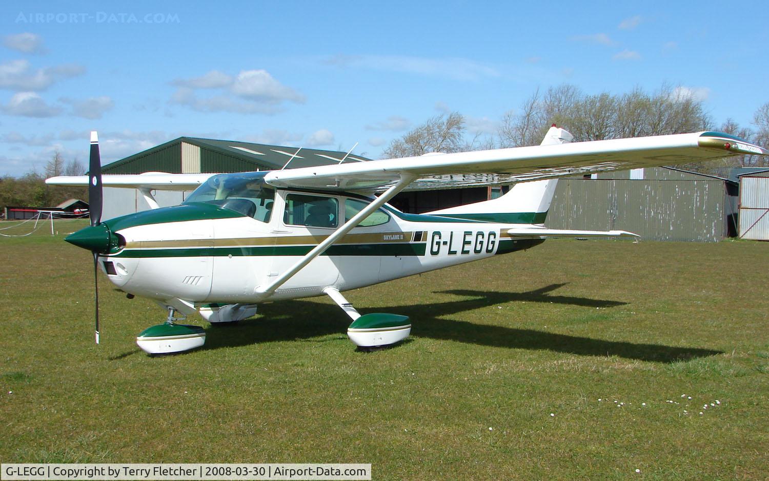 G-LEGG, 1980 Reims F182Q Skylane C/N 0145, Based aircraft at the quaintly named Hinton-in-the-Hedges airfield