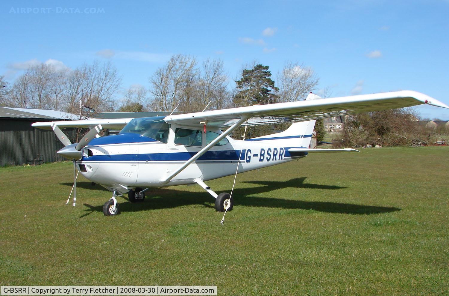 G-BSRR, 1979 Cessna 182Q Skylane C/N 182-66915, Based aircraft at the quaintly named Hinton-in-the-Hedges airfield