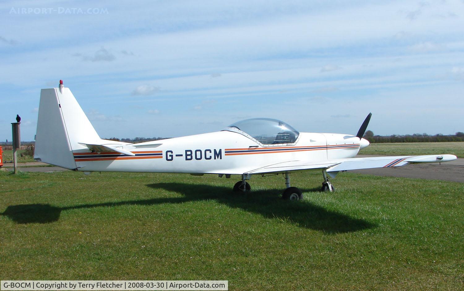 G-BOCM, 1986 Slingsby T-67C Firefly C/N 2036, Based aircraft at the quaintly named Hinton-in-the-Hedges airfield