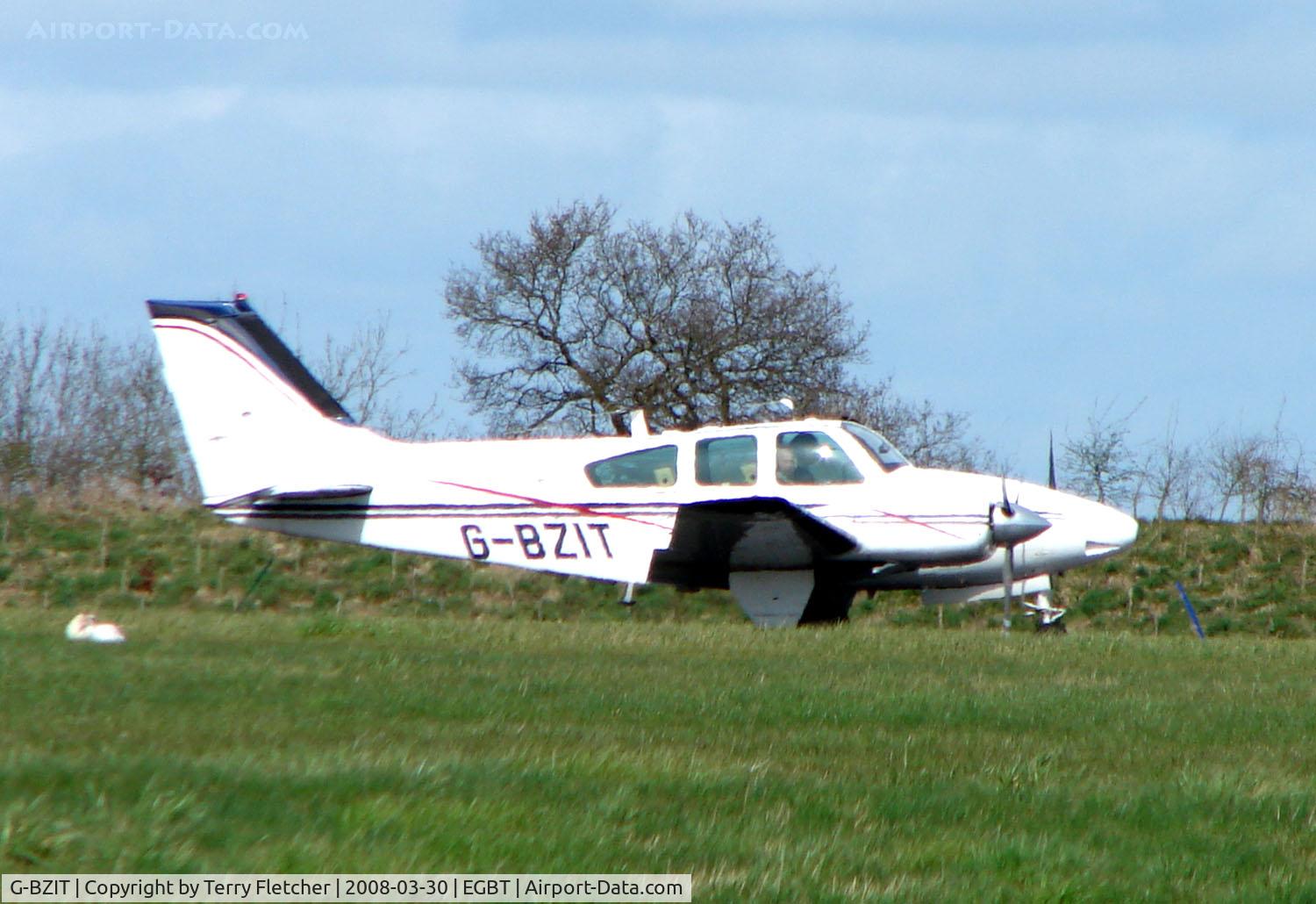 G-BZIT, 1964 Beech 95-B55 Baron Baron C/N TC-564, The Buckinghamshire airfield at Turweston always has a good variety of aircraft movements