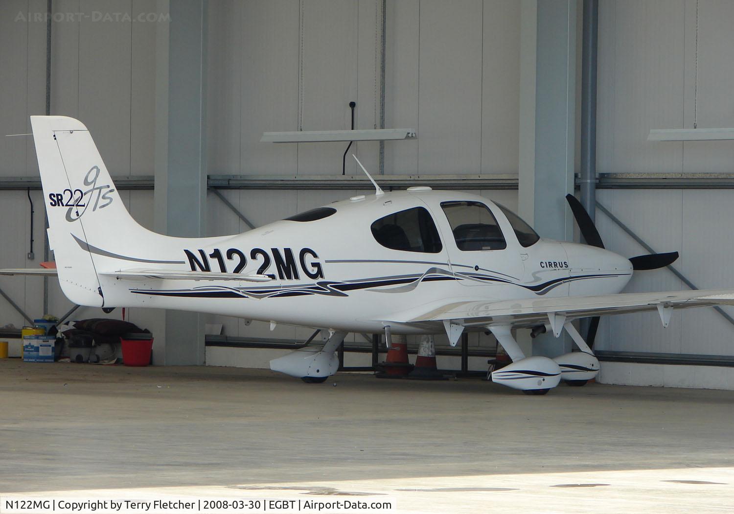 N122MG, 2005 Cirrus SR22 GTS C/N 1250, The Buckinghamshire airfield at Turweston always has a good variety of aircraft movements