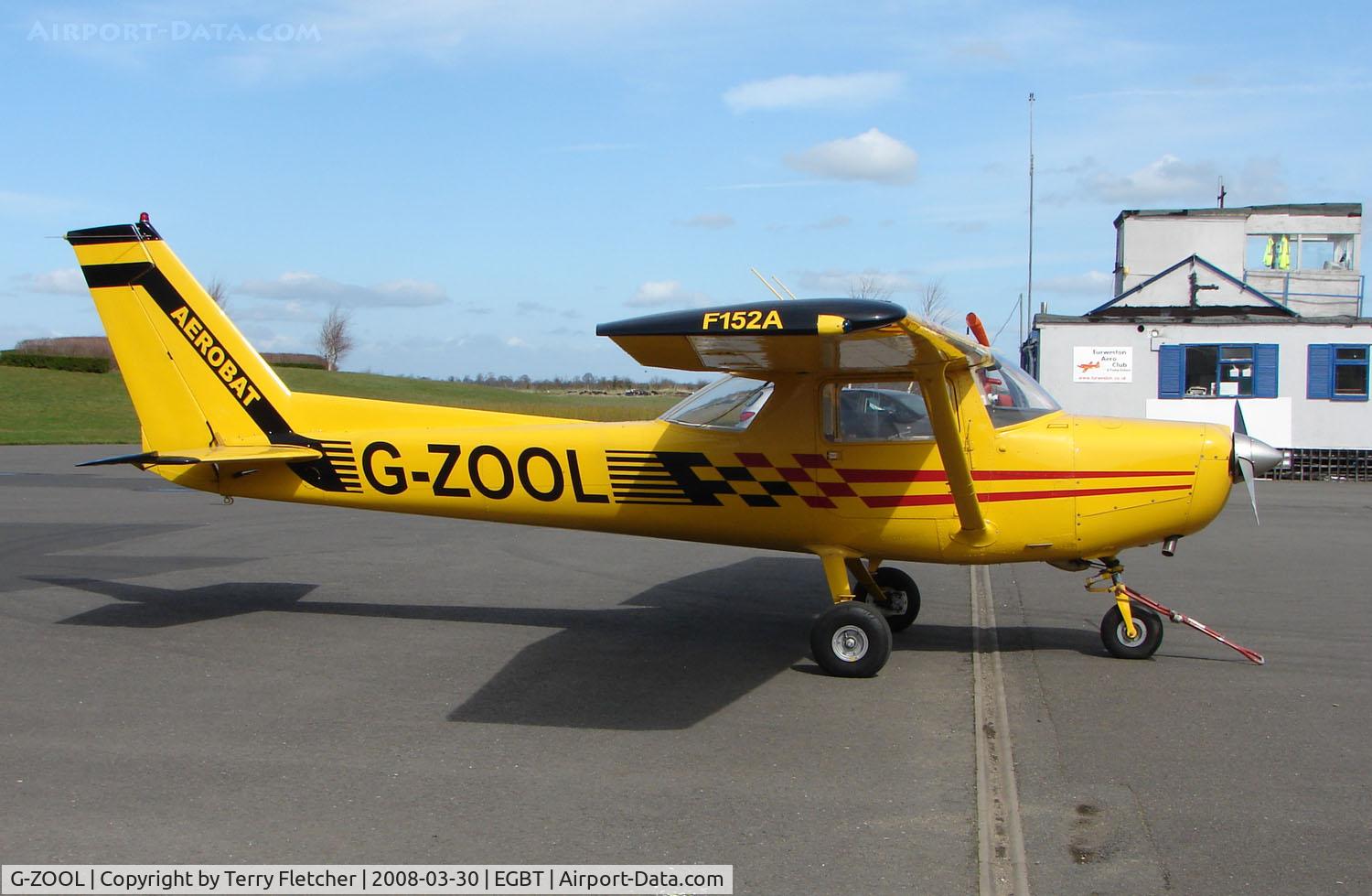 G-ZOOL, 1979 Reims Cessna FA152 C/N 0357, The Buckinghamshire airfield at Turweston always has a good variety of aircraft movements