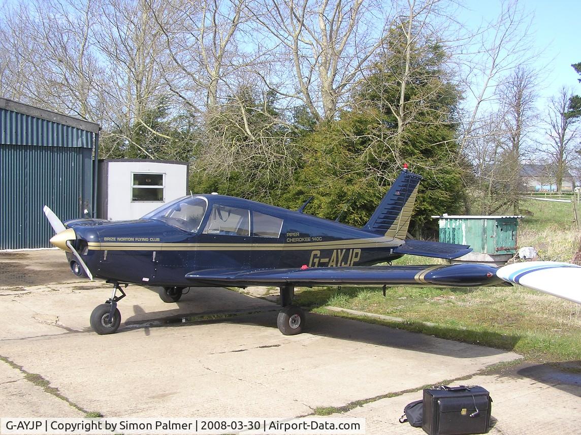 G-AYJP, 1970 Piper PA-28-140 Cherokee C/N 28-26403, Cherokee 140C at Hinton-in-the-Hedges