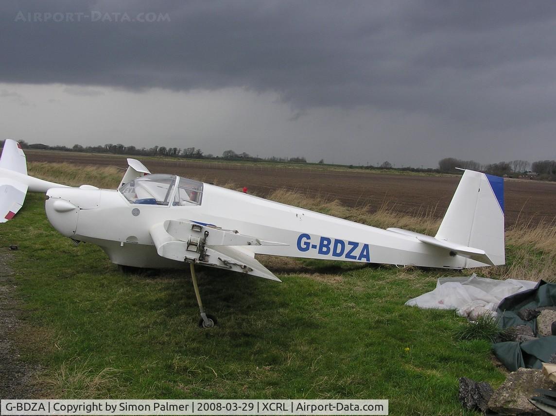 G-BDZA, 1976 Scheibe SF-25E Super Falke C/N 4320, Super Falke at Peterborough Gliding Club