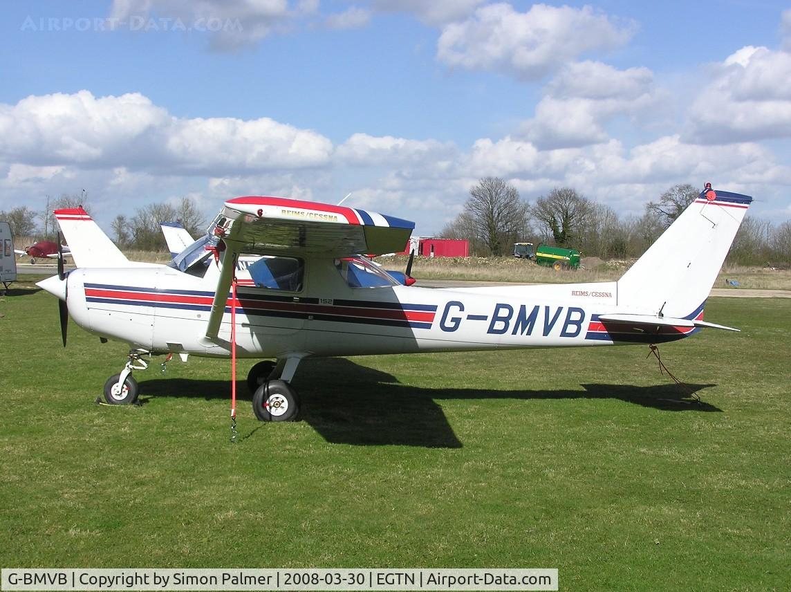 G-BMVB, 1987 Reims F152 C/N 1974, Cessna 152 sitting in the sun at Enstone