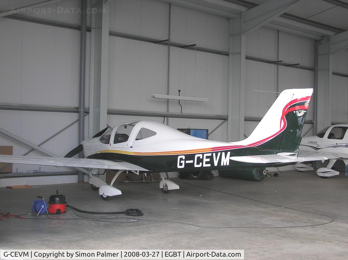 G-CEVM, 2008 Tecnam P-2002EA Sierra C/N PFA 333-14709, Tecnam Sierra awaiting flight testing at Turweston