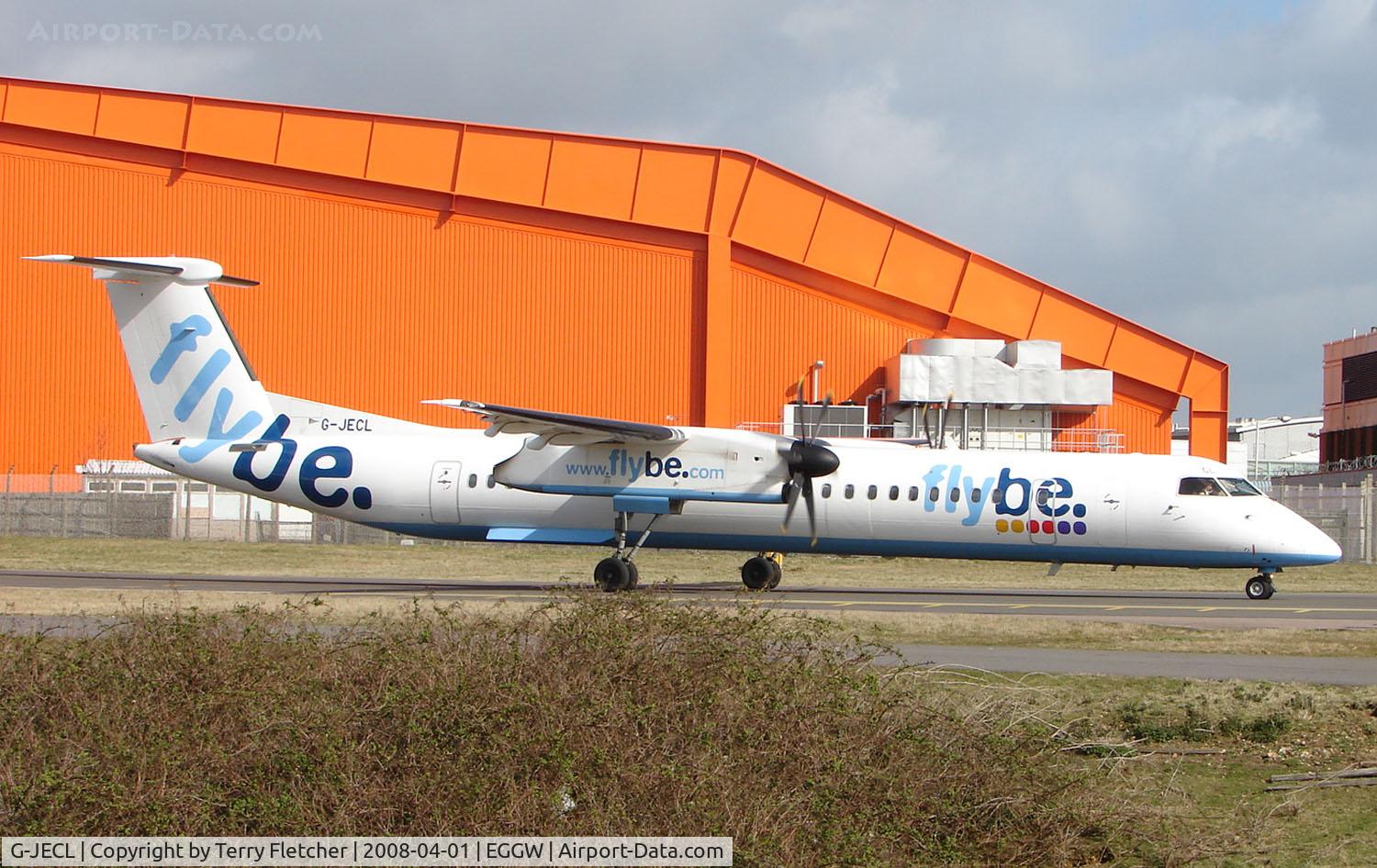 G-JECL, 2005 De Havilland Canada DHC-8-402Q Dash 8 C/N 4114, Dash 8 at Luton