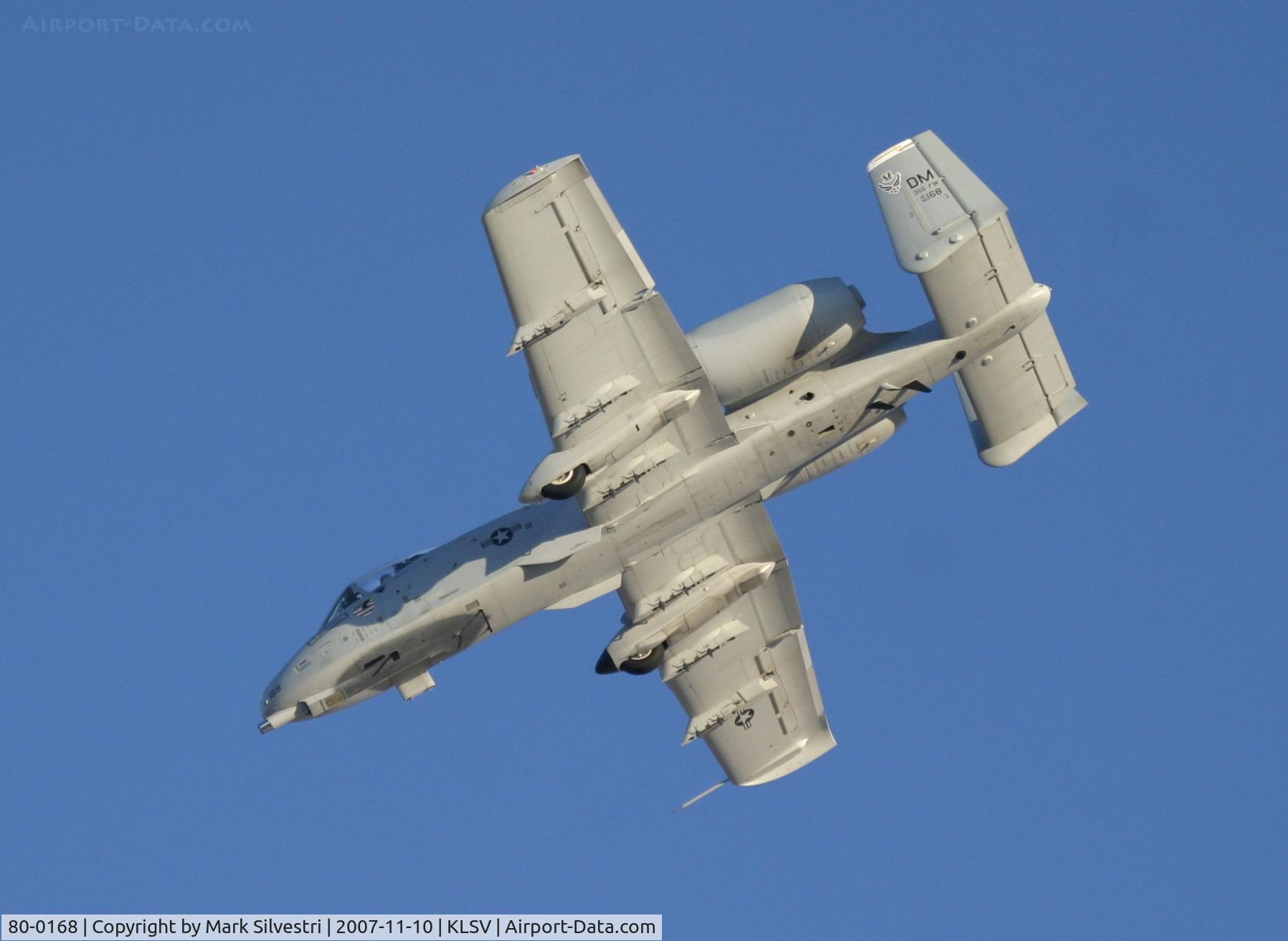 80-0168, 1980 Fairchild Republic A-10A Thunderbolt II C/N A10-0518, Aviation Nation 2007