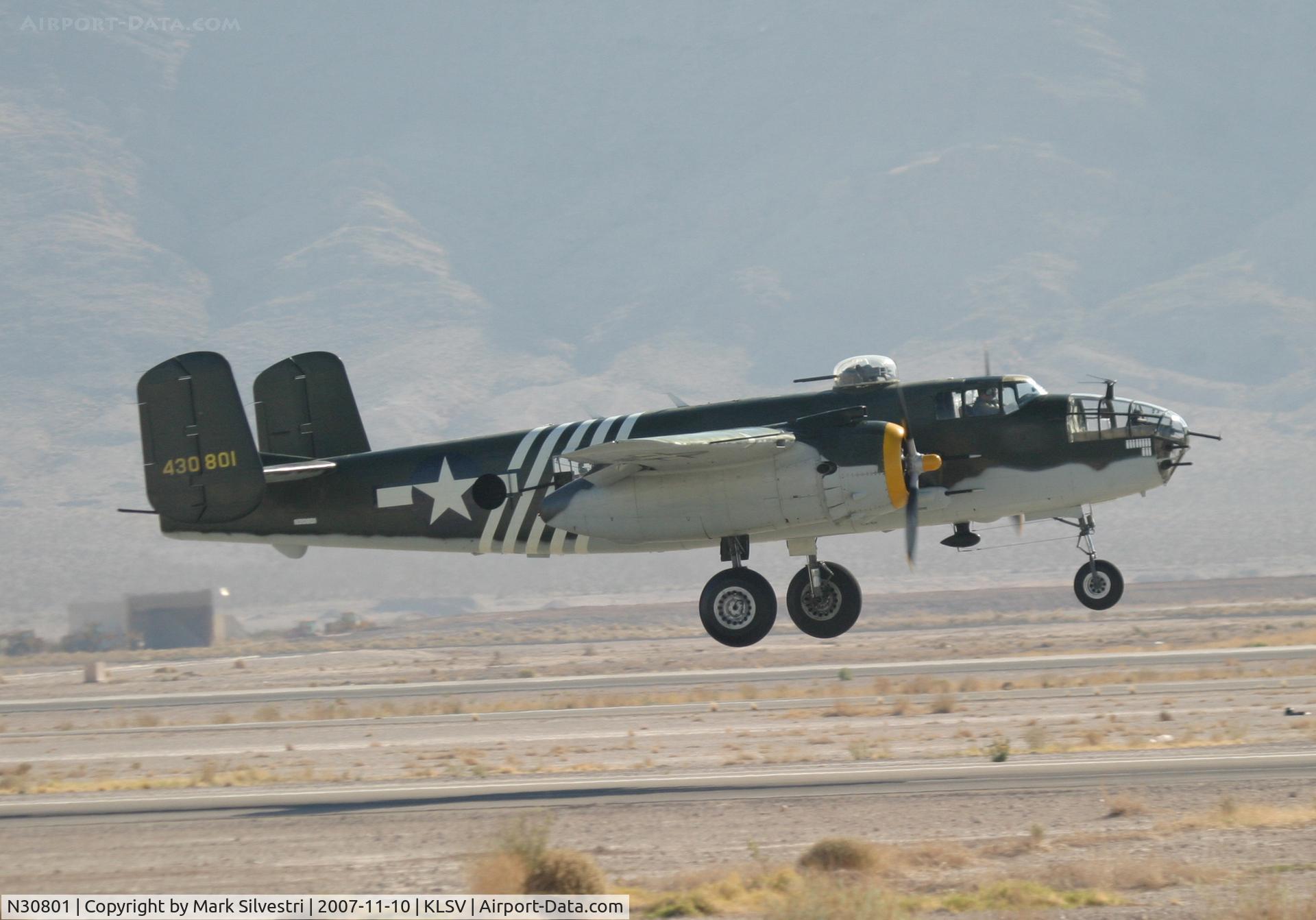 N30801, 1944 North American TB-25N Mitchell C/N 108-34076, Aviation Nation 2007 - Executive Sweet