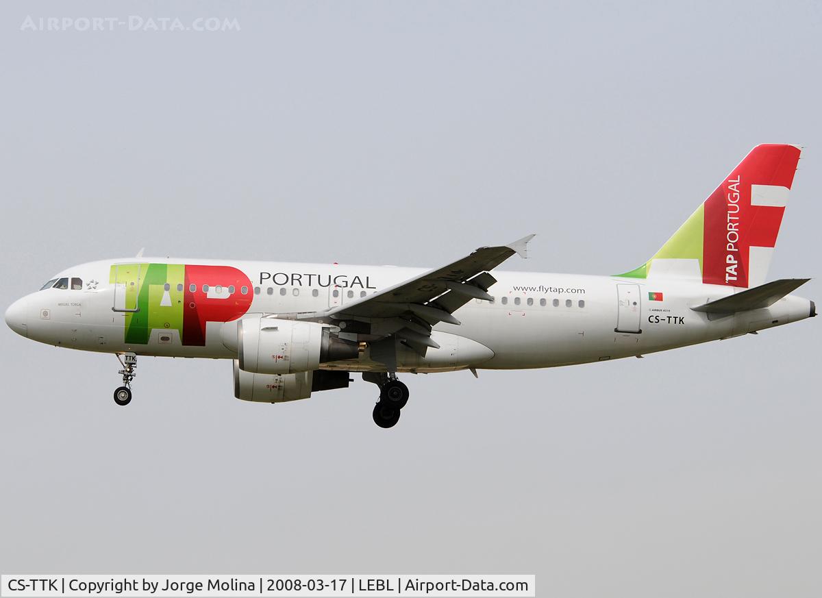 CS-TTK, 1999 Airbus A319-111 C/N 1034, 