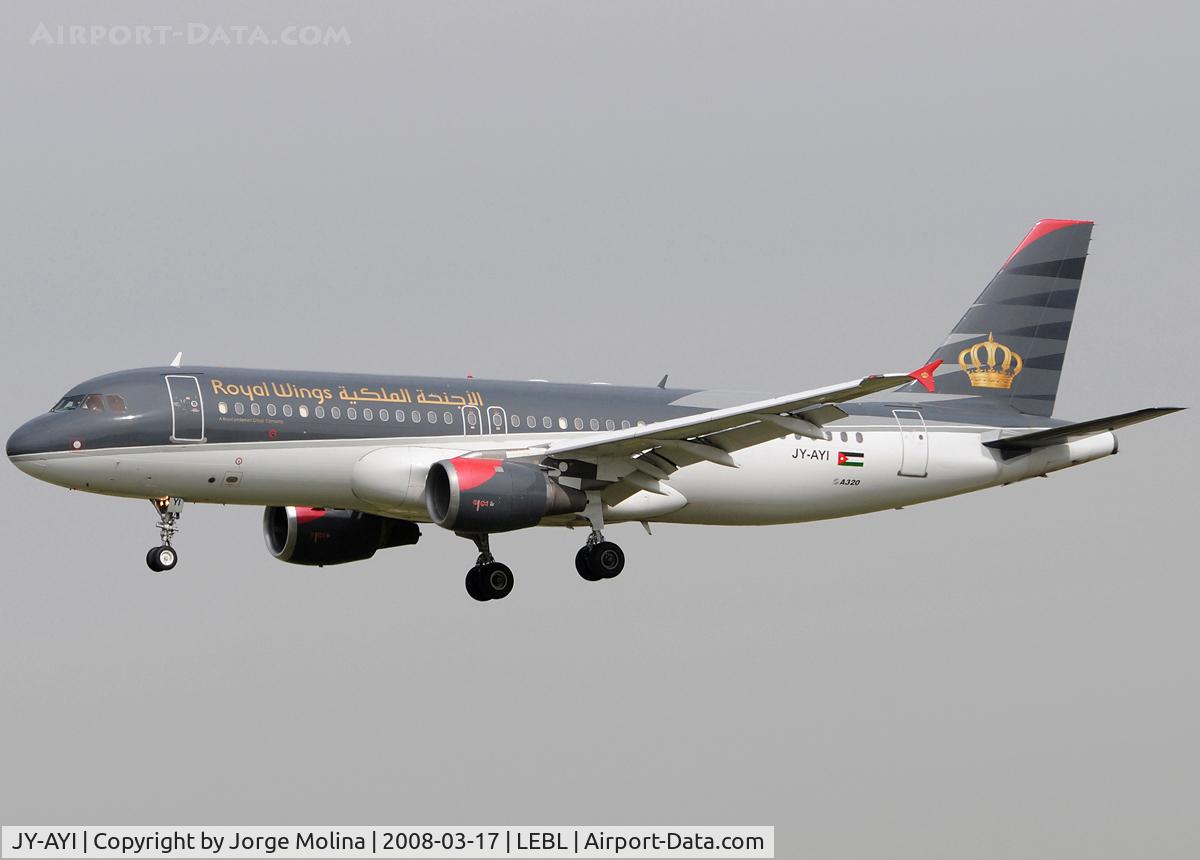 JY-AYI, 1995 Airbus A320-212 C/N 569, Royal Jordanian Group Company.
