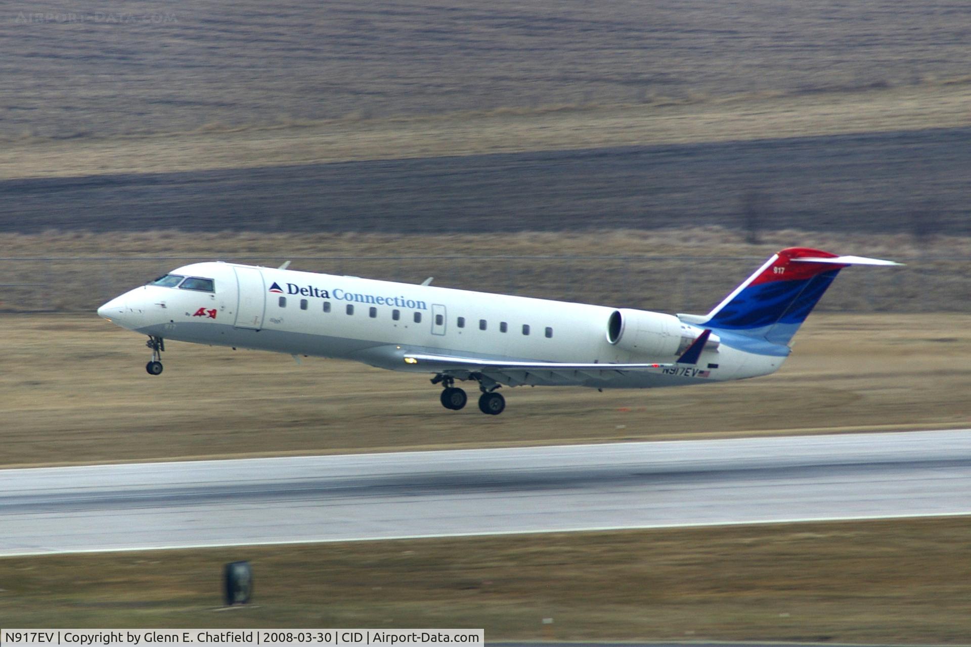 N917EV, 2003 Bombardier CRJ-200ER (CL-600-2B19) C/N 7769, Departing Runway 9 For CVG