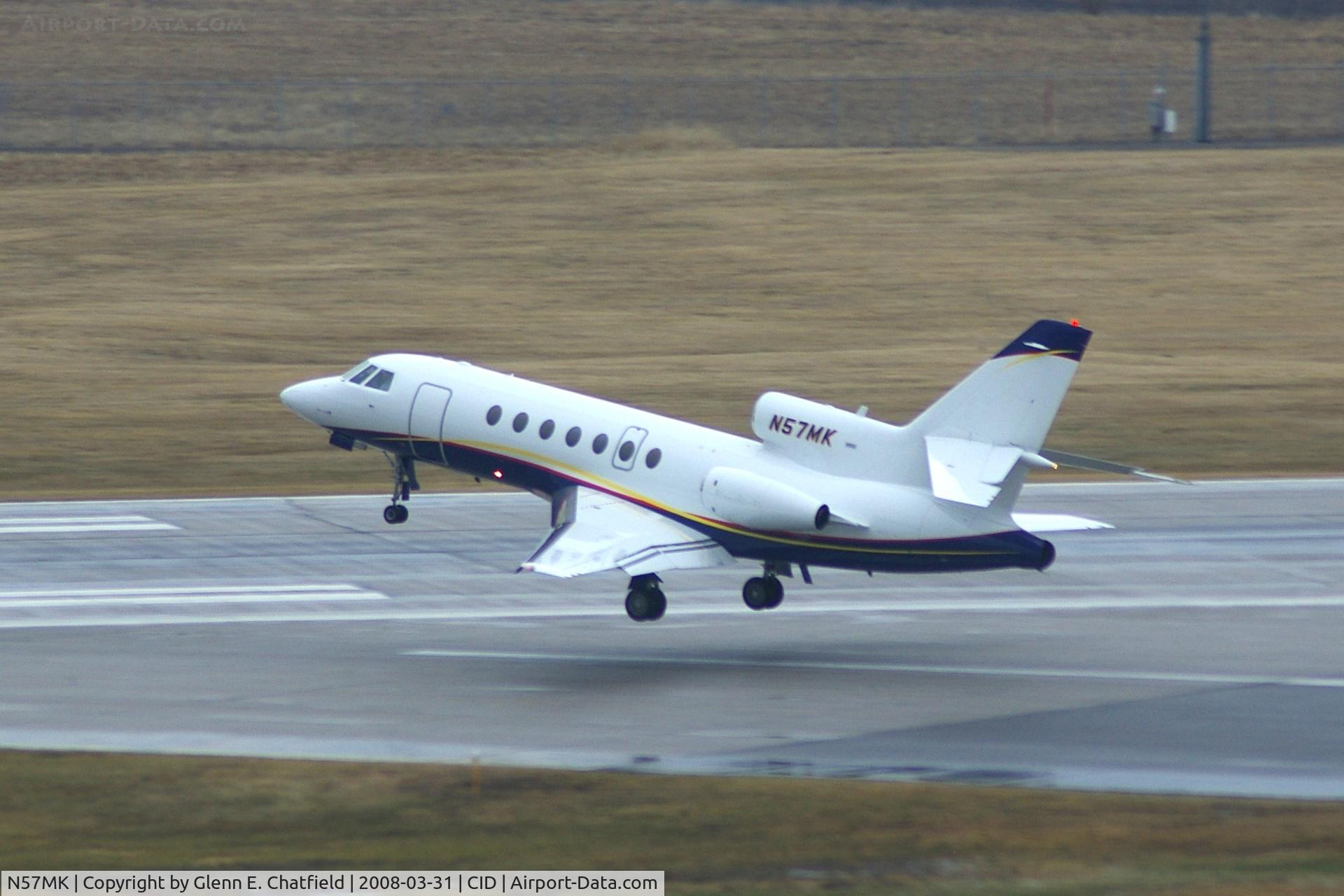 N57MK, 1988 Dassault Falcon 50 C/N 197, Departing Runway 13