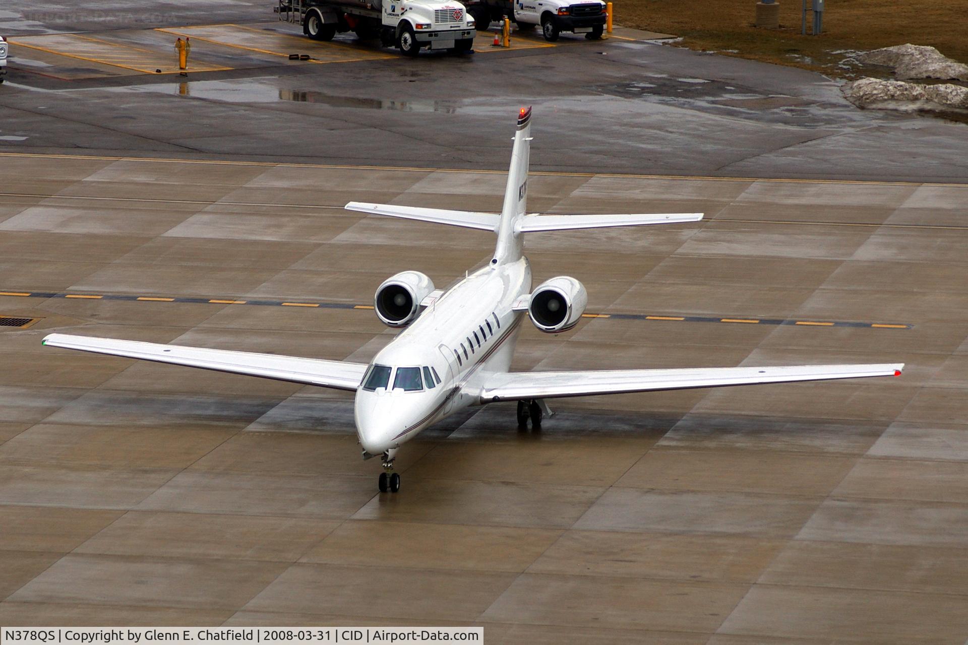 N378QS, 2006 Cessna 680 Citation Sovereign C/N 680-0103, Executive Jet 378 at Landmark for taxi