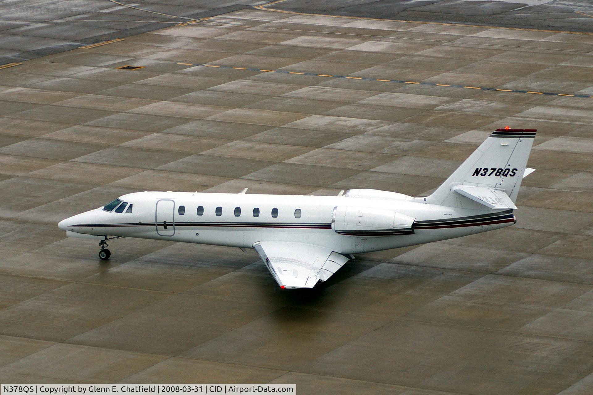 N378QS, 2006 Cessna 680 Citation Sovereign C/N 680-0103, Executive Jet 378 at Landmark taxiing to Runway 13