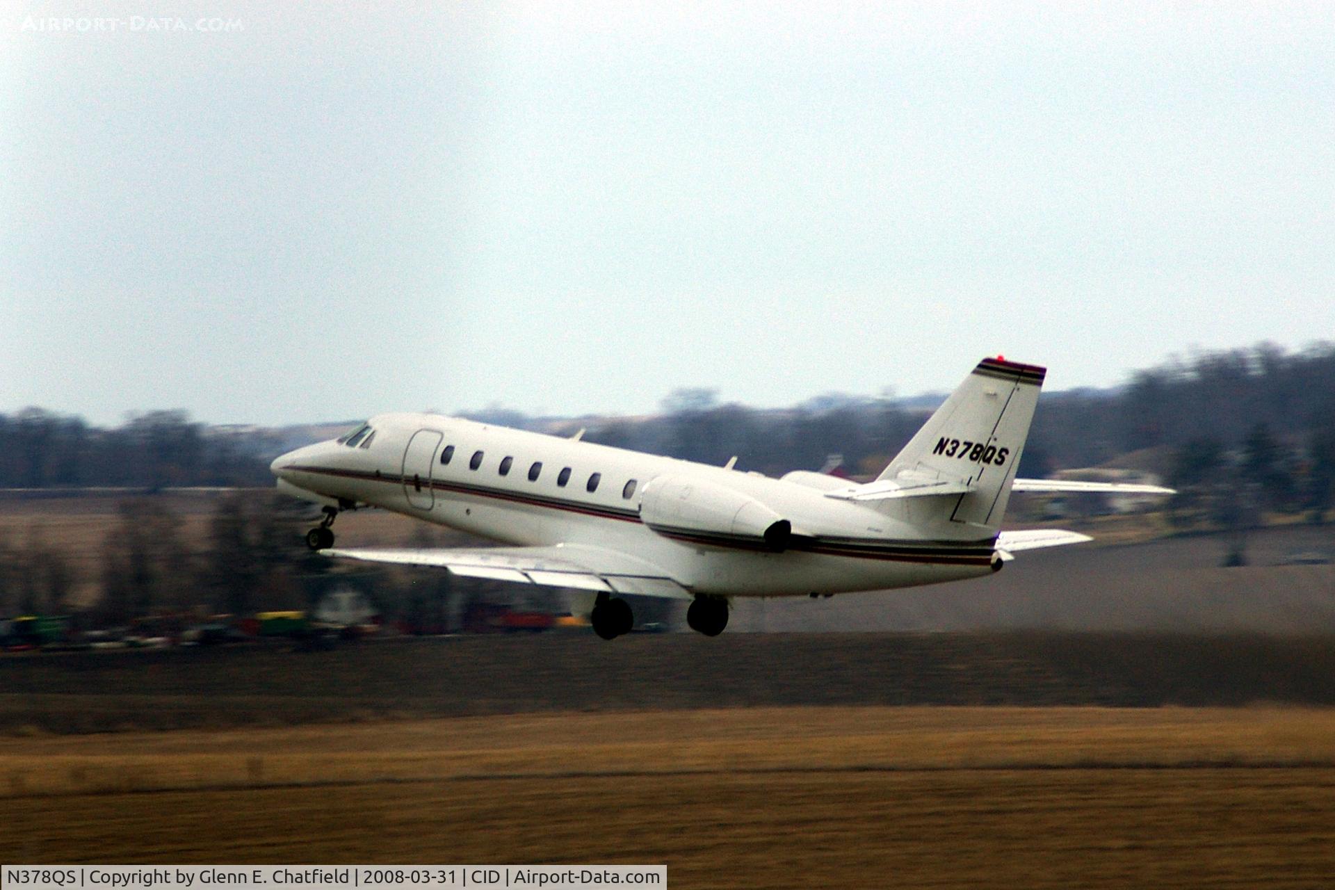 N378QS, 2006 Cessna 680 Citation Sovereign C/N 680-0103, Executive Jet 378 departing off Runway 13