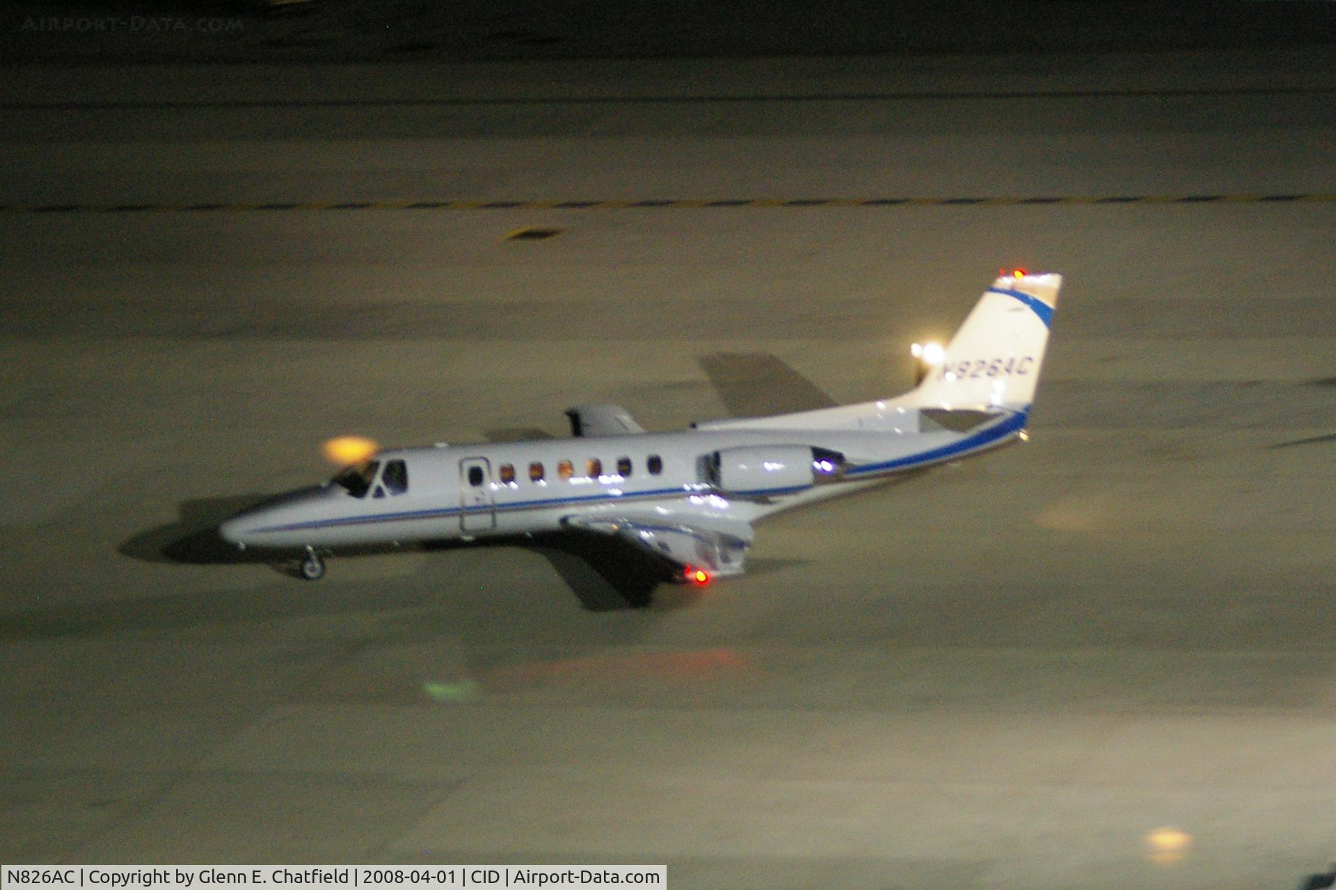 N826AC, 1993 Cessna 560 C/N 560-0242, Early morning (0610) departure for TEB