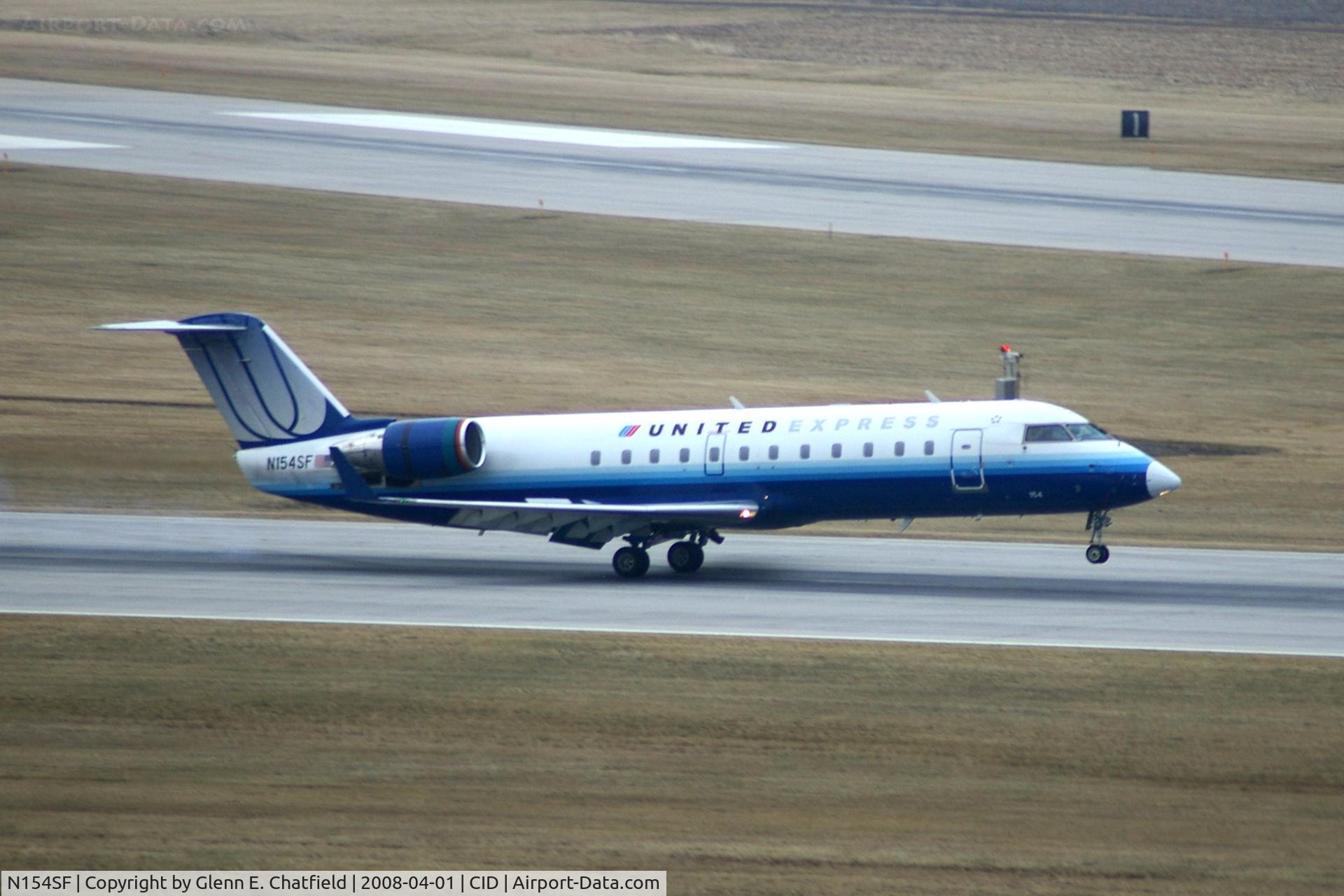 N154SF, 1996 Canadair CRJ-200LR (CL-600-2B19) C/N 7154, Touch down on  Runway 27