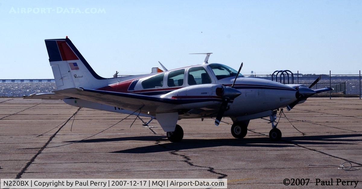 N220BX, 1972 Beech 95-B55 (T42A) Baron C/N TC-1462, Nice looking bird, nice backdrop for an airport