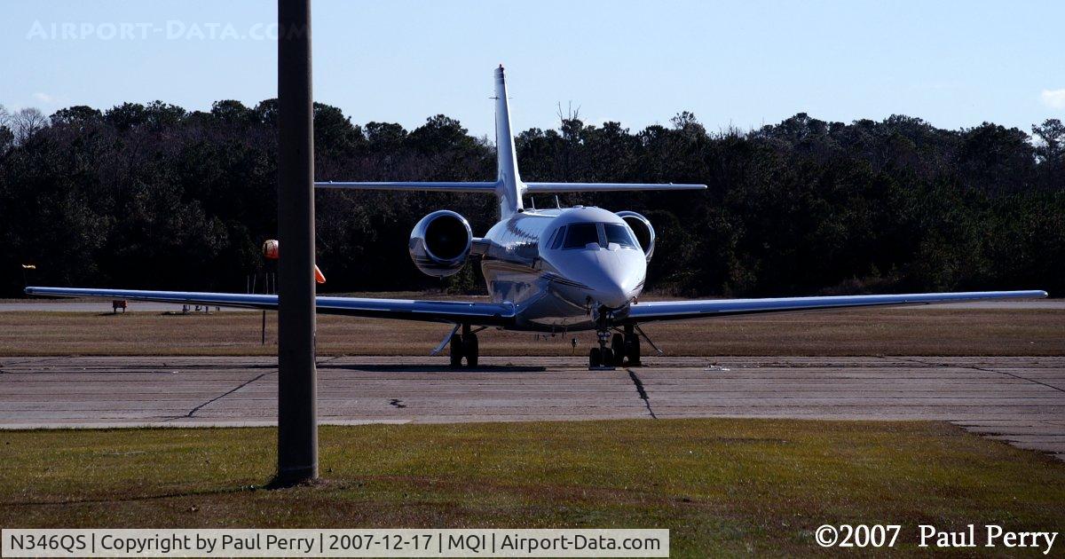 N346QS, 2004 Cessna 680 Citation Sovereign C/N 680-0013, Glamorous on the ramp, pole or not