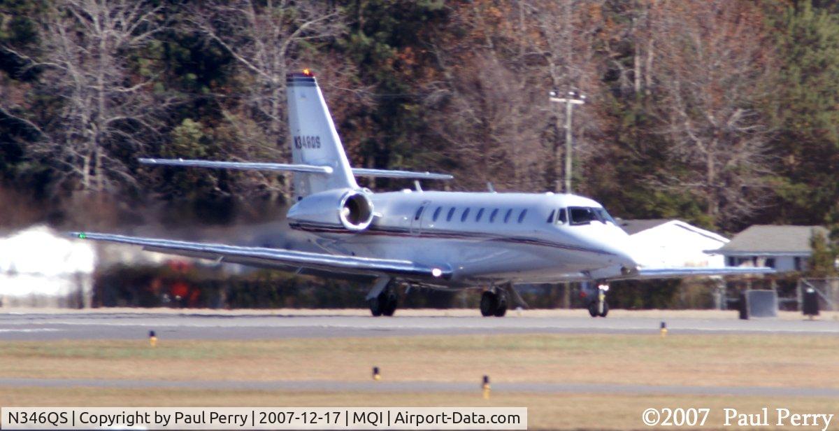 N346QS, 2004 Cessna 680 Citation Sovereign C/N 680-0013, Throttling up, and ready to ride