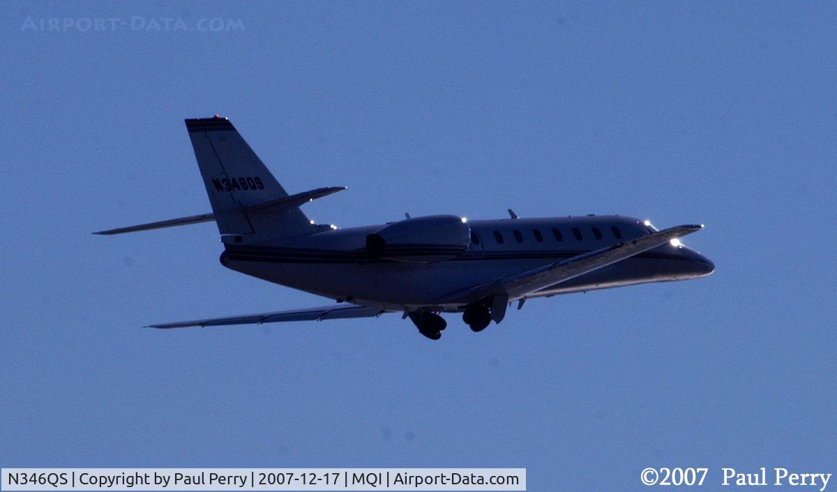 N346QS, 2004 Cessna 680 Citation Sovereign C/N 680-0013, Cleaning up and climbing out