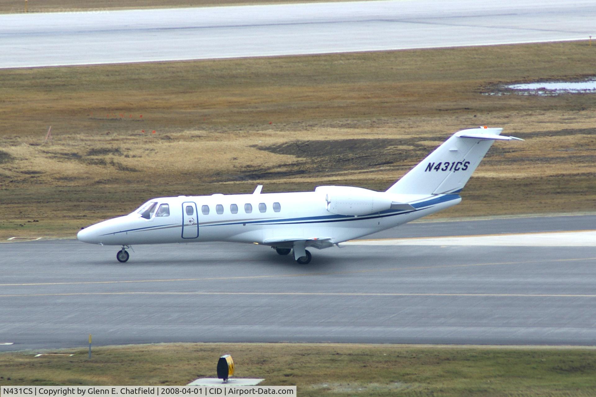 N431CS, 2008 Cessna 525B C/N 525B0228, Five Star 431 back-taxiing on Runway 31 for departure