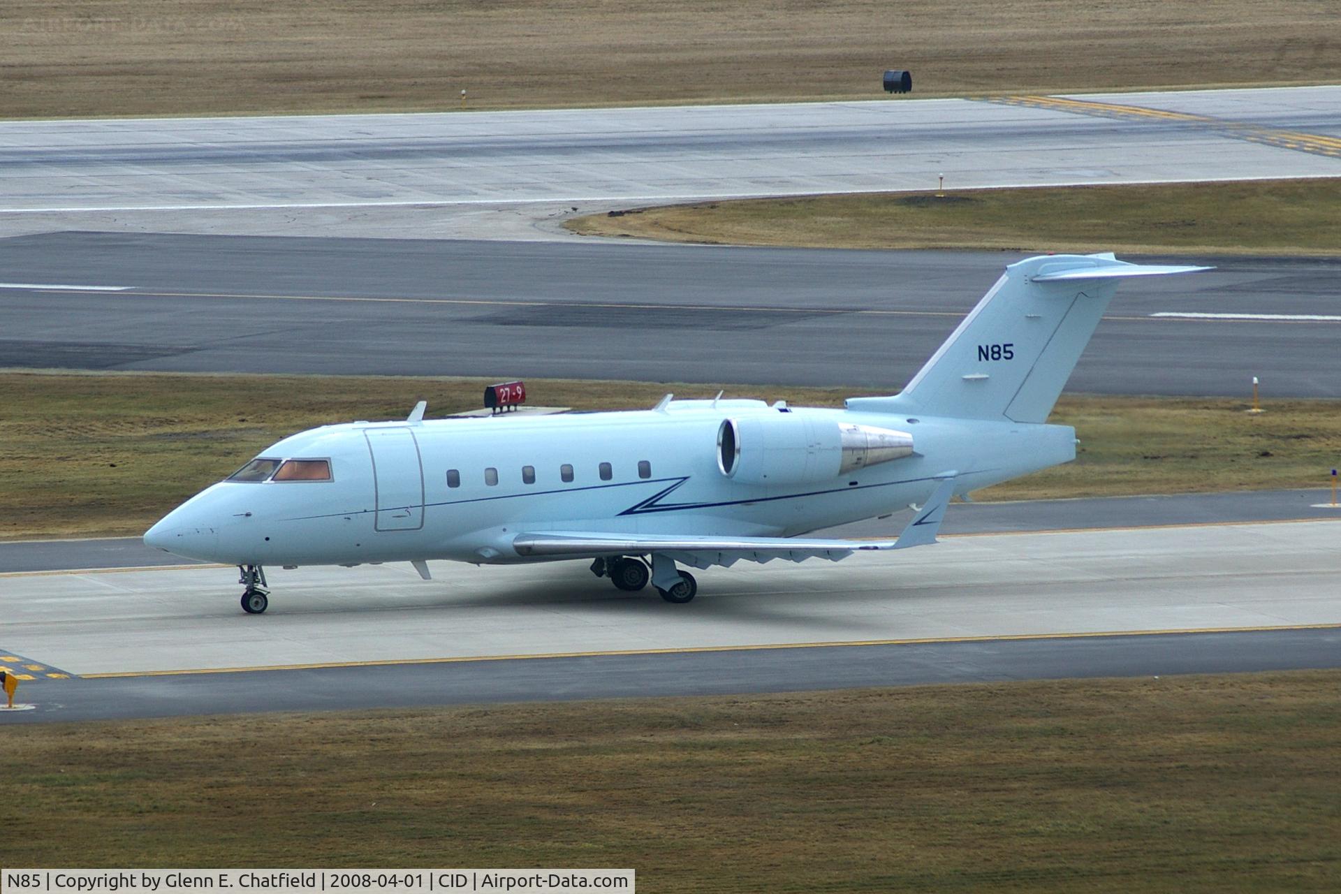 N85, 1993 Canadair Challenger 604 (CL-600-2B16) C/N 5138, Flight Check 85 taxiing to Runway 27
