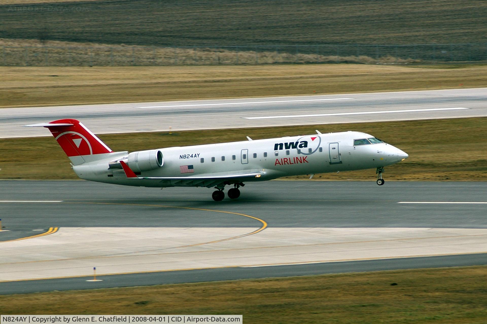 N824AY, 2005 Bombardier CRJ-200LR (CL-600-2B19) C/N 8024, Departing Runway 31 for DTW