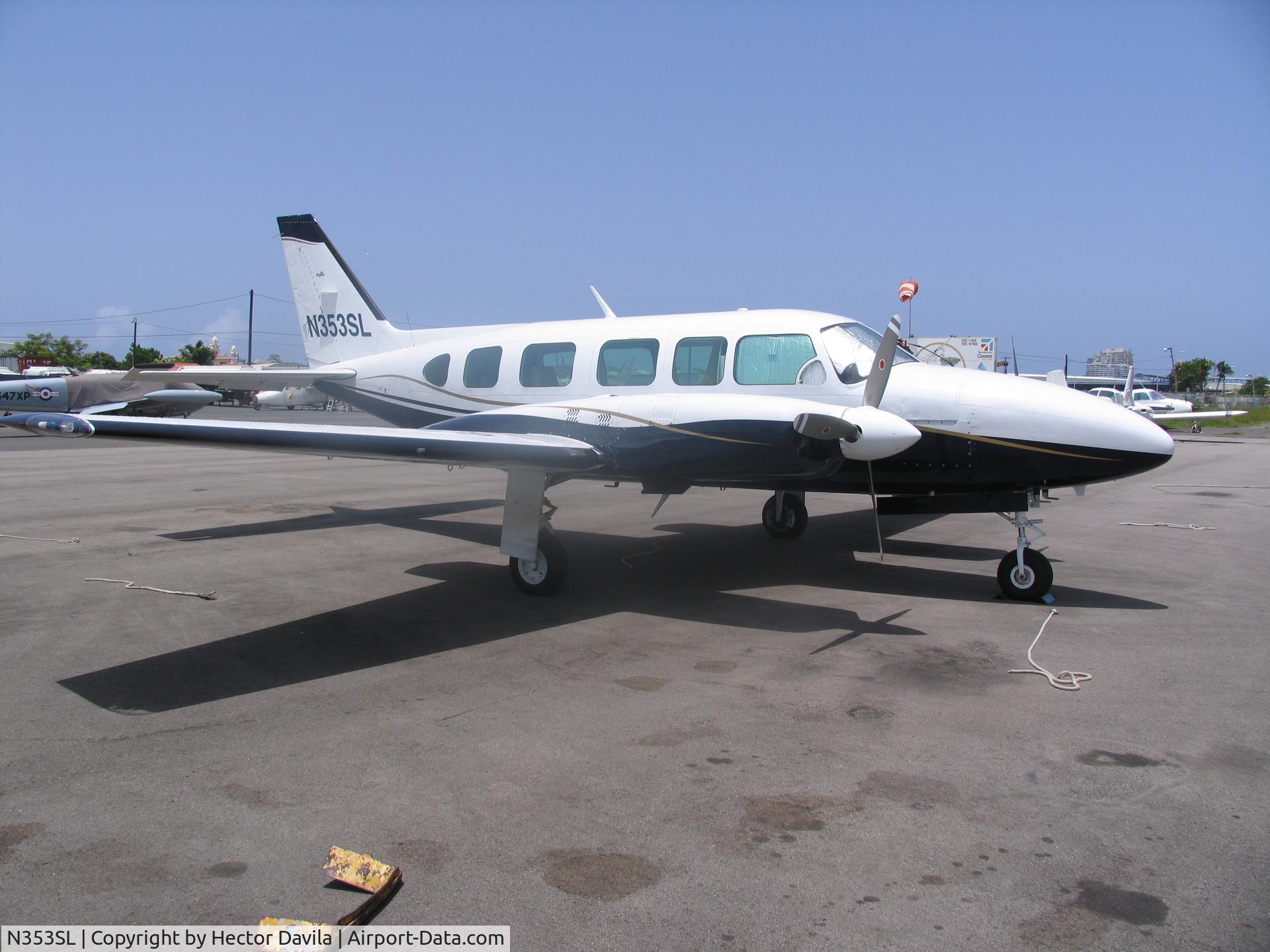 N353SL, 1979 Piper PA-31-350 Chieftain C/N 31-7952188, Bad photo, but nice airplane. Kinda surprised to see it.