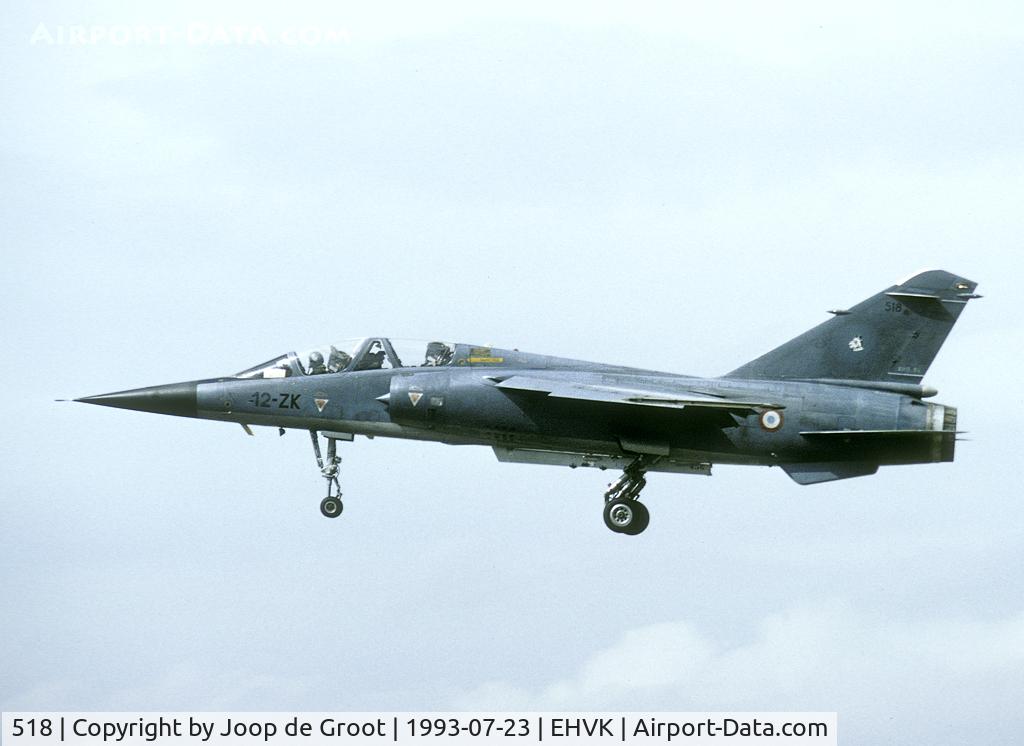 518, Dassault Mirage F.1B C/N 518, This Mirage was participating in a locar exercise.