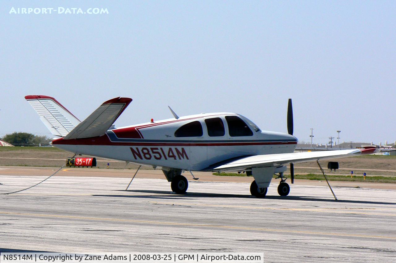 N8514M, 1963 Beech P35 Bonanza C/N D-7182, At Grand Prairie Municipal