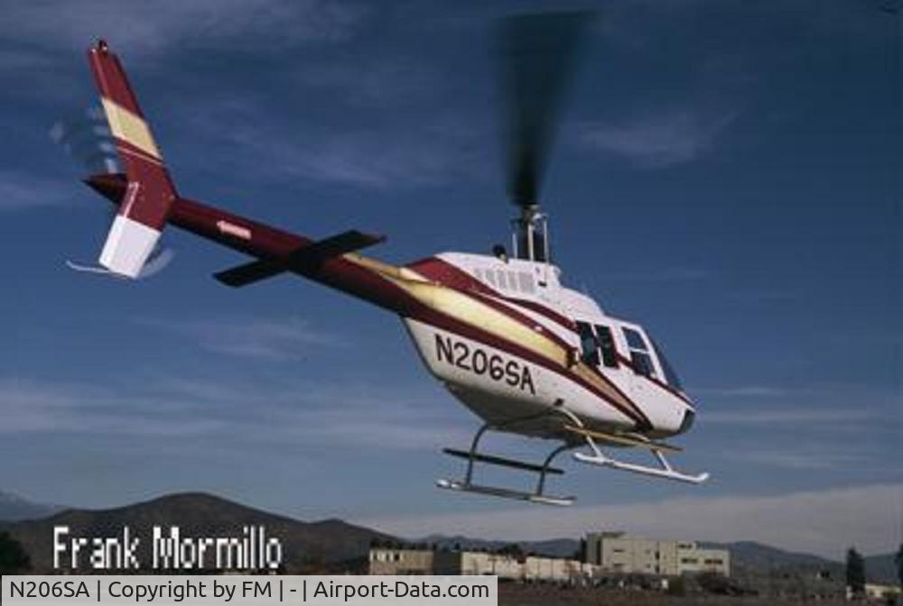 N206SA, 1973 Bell 206B JetRanger II C/N 1013, Landing at airport