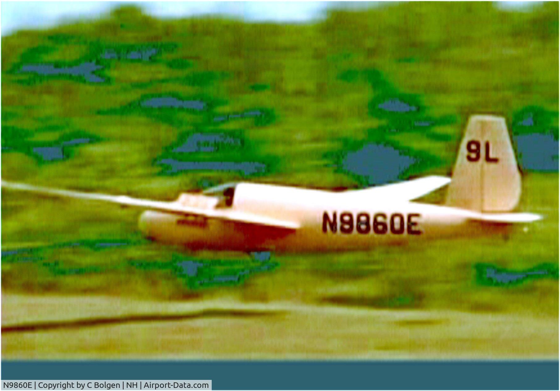 N9860E, 1965 Schweizer SGS 1-23H-15 C/N 69, Don landing Hot