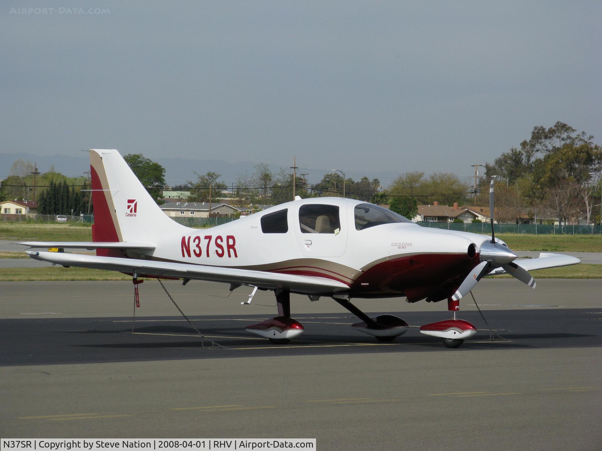 N37SR, 2008 Cessna LC41-550FG C/N 411017, Look at this!  Brand new Cessna (ex-Lancair) LC41-550FG @ Reid-Hillview Airport, San Jose, CA