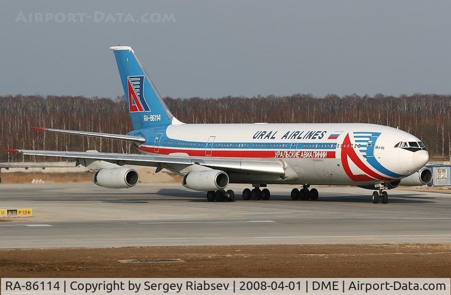 RA-86114, Ilyushin Il-86 C/N 51483209082, Il-86