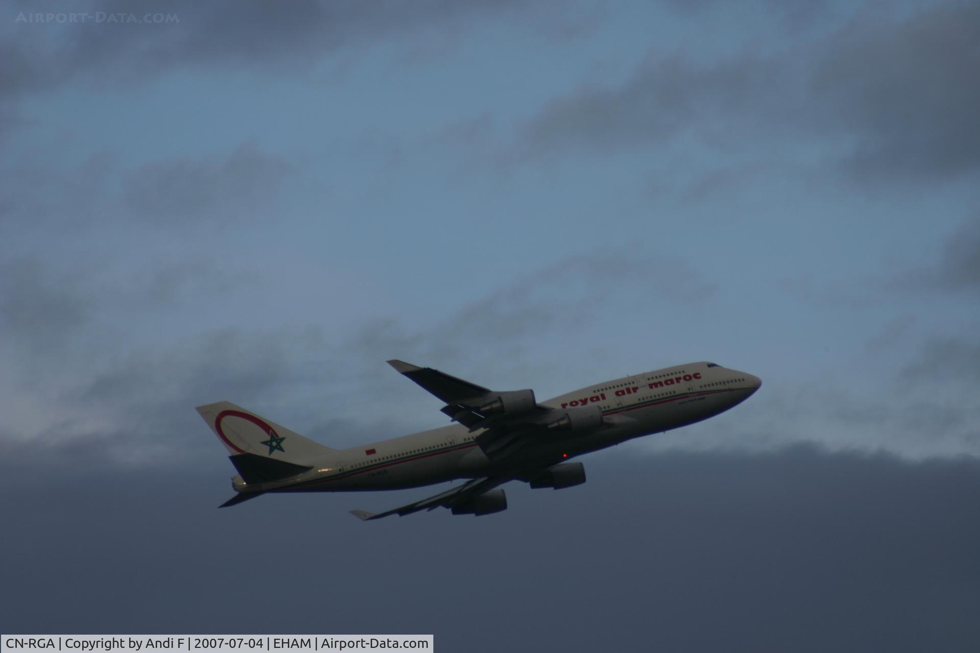 CN-RGA, 1993 Boeing 747-428 C/N 25629, Evening Tack off