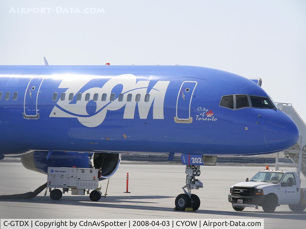 C-GTDX, 1990 Boeing 757-28A C/N 24544, Zoom's new B757-200 delivered March 29 from ILFC