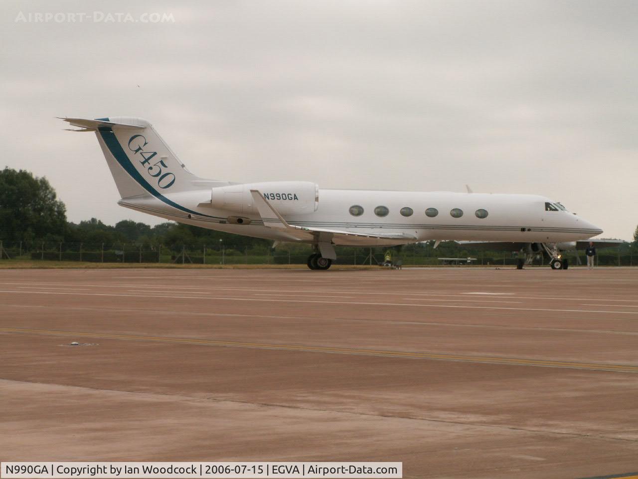 N990GA, 2008 Gulfstream Aerospace GV-SP (G550) C/N 5200, Gulfstream G450/RAF Fairford