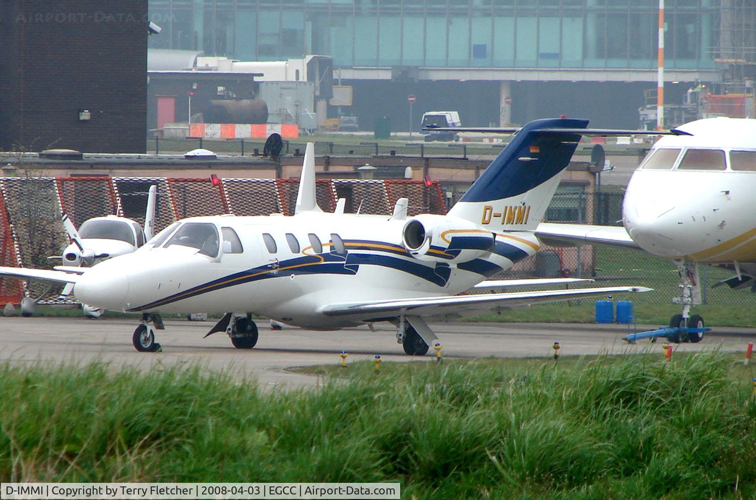 D-IMMI, 1999 Cessna 525 CitationJet CJ1 C/N 525-0303, German Citation 525 at Manchester in April 2008