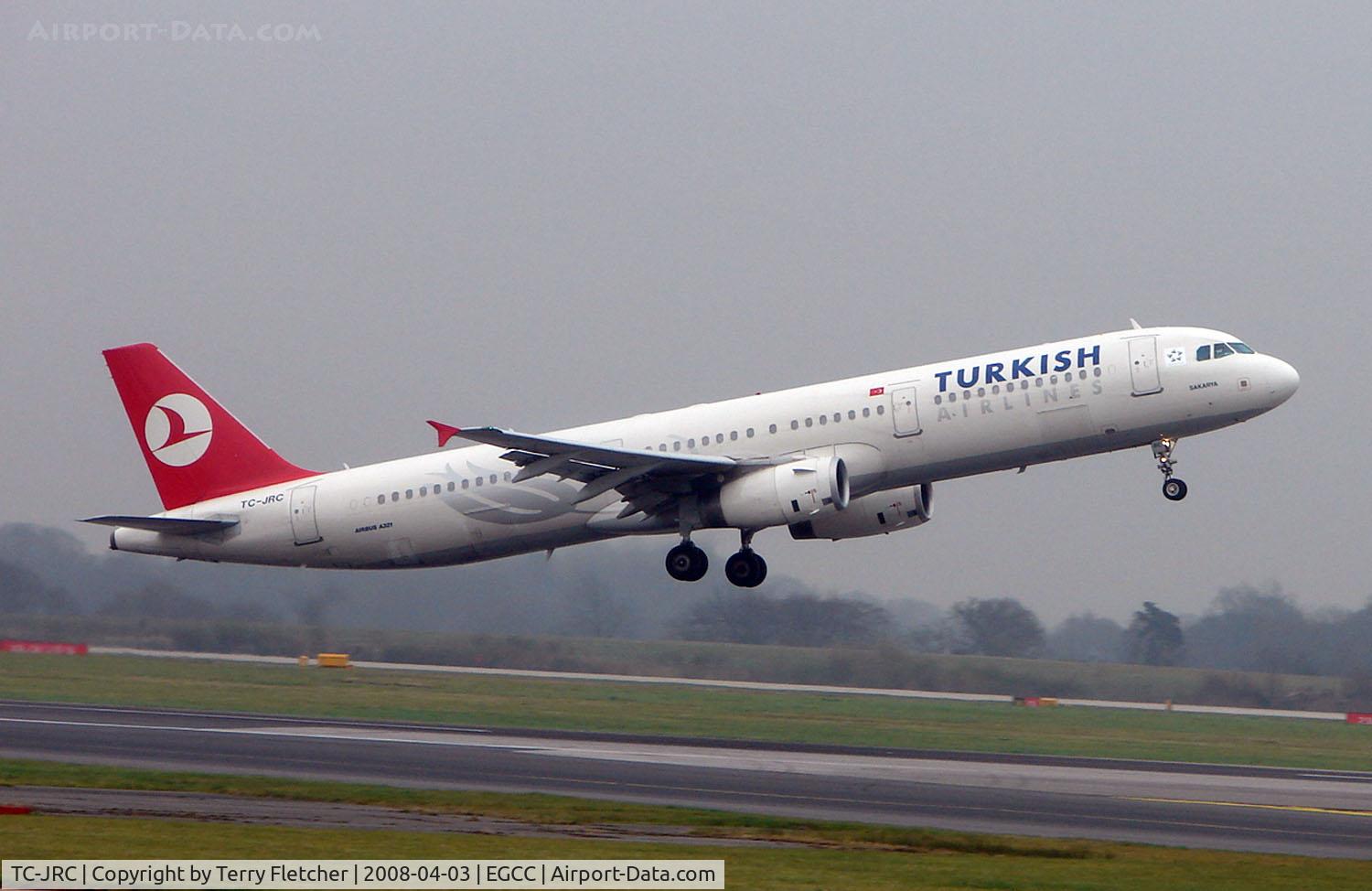 TC-JRC, 2006 Airbus A321-231 C/N 2999, THY A321 lifts off from Manchester Airport