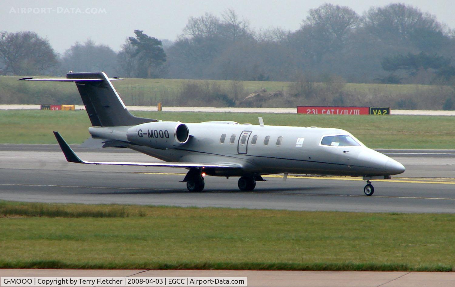G-MOOO, 2004 Learjet 45 C/N 45-2007, Ocean Sky Lear 45 arrives at Manchester in april 2008