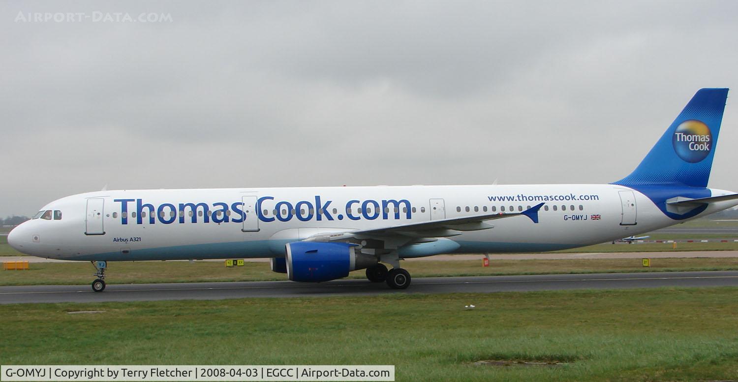 G-OMYJ, 1997 Airbus A321-211 C/N 677, Formerly in My Travel livery - this A321 now sports the full Thomas Cook livery