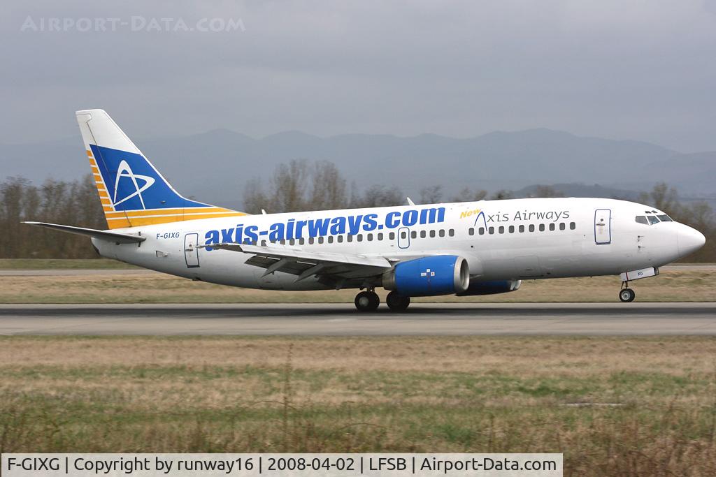 F-GIXG, 1989 Boeing 737-382 C/N 24364, AXIS flying for AIR FRANCE ORY-BSL-ORY now landing on rwy 16
