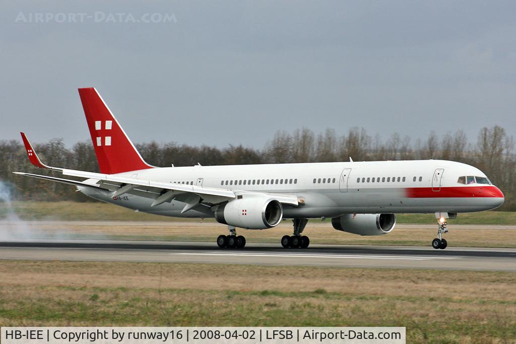 HB-IEE, 1989 Boeing 757-23A C/N 24527, PRIVATAIR inbound from Geneva