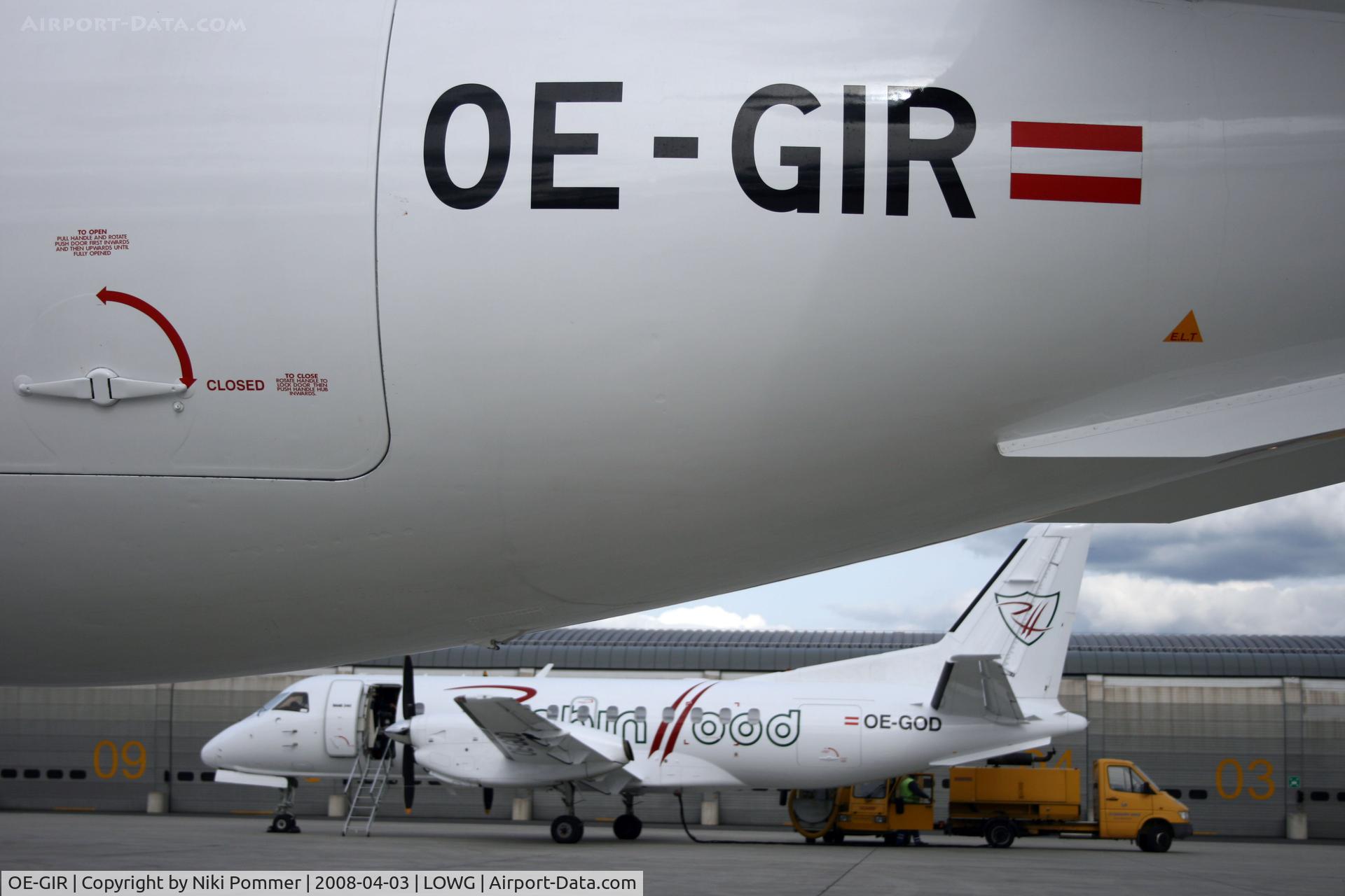 OE-GIR, 1988 Saab SF340A C/N 340A-134, OE-GIR on apron