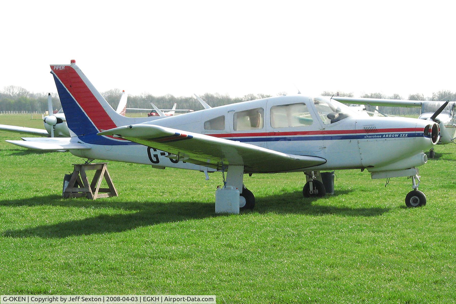 G-OKEN, 1977 Piper PA-28R-201T Cherokee Arrow III C/N 28R-7703390, There's something missing !!!